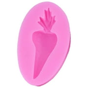 Jacenvly Christmas Decorations Indoor Easter Bunny Hand Stick Radish Shape Size Carrot Fondant Silicone Cake Decoration Epoxy Home Decor